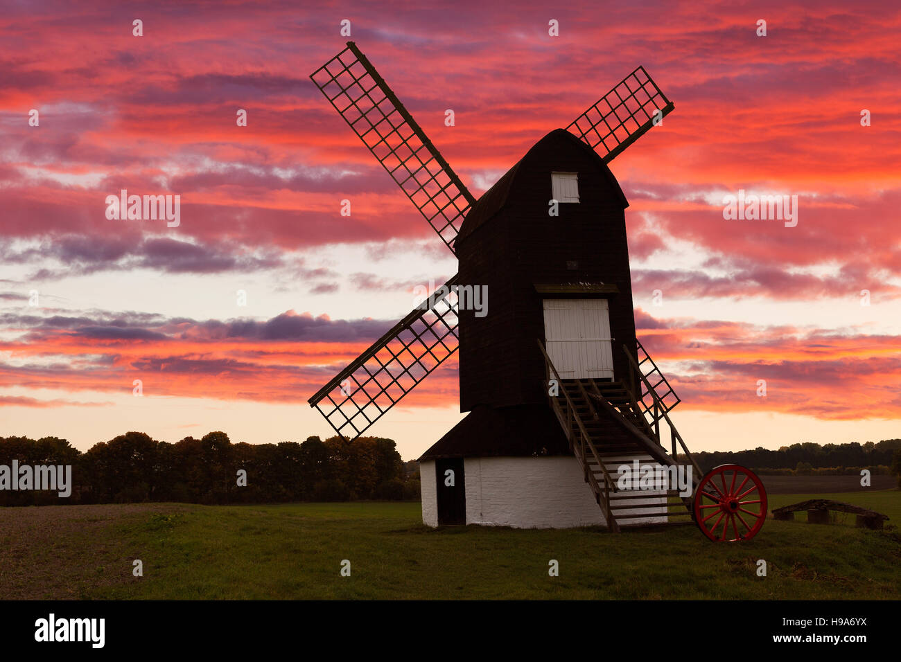 Pitstone Windmill near Ivinghoe Buckinghamshire England Stock Photo