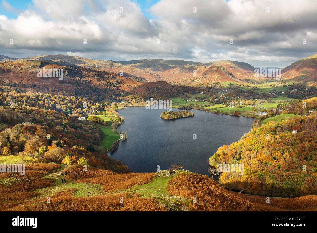 Grasmere Lake District Cumbria Stock Photo Alamy