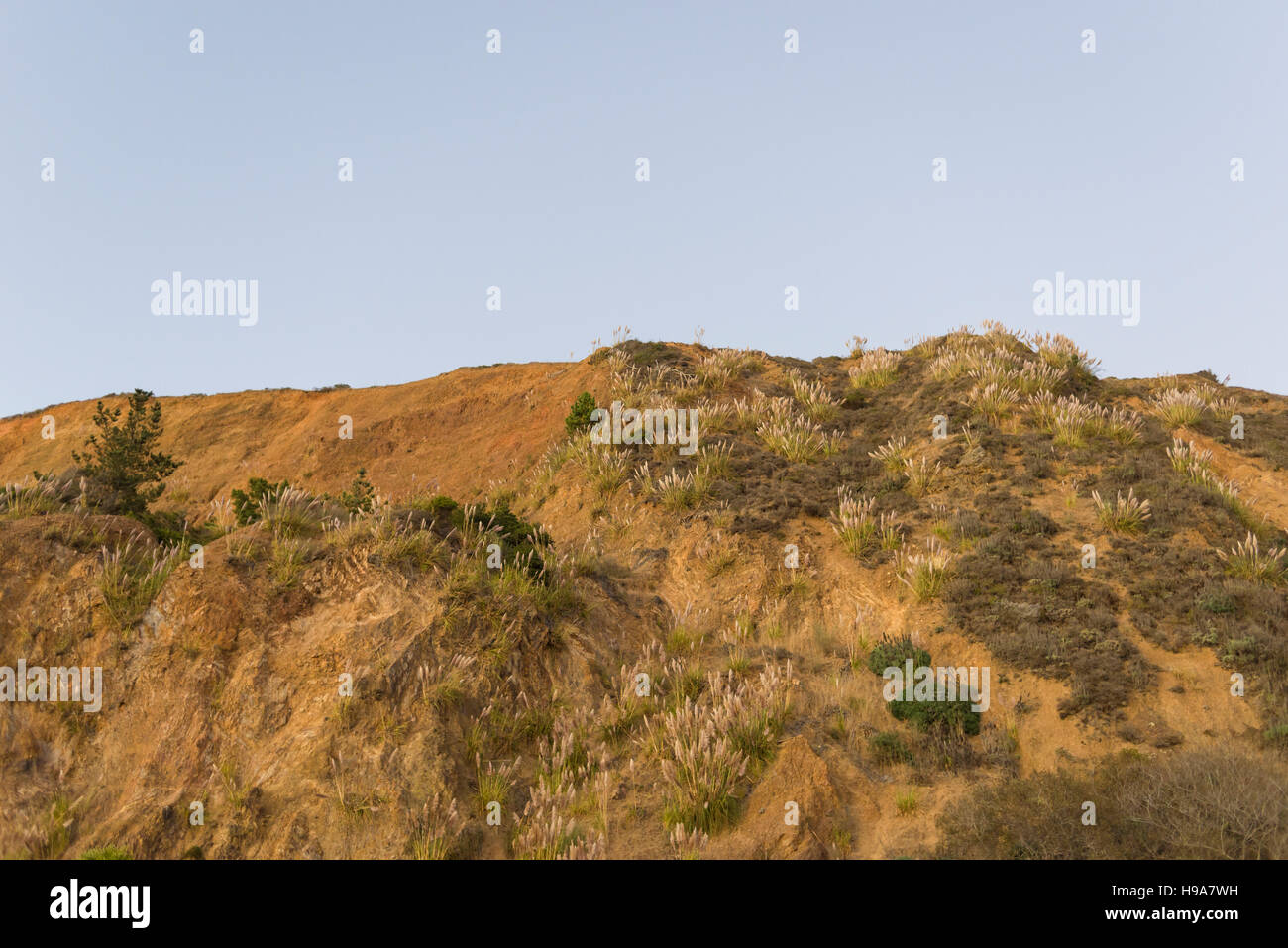 Drive along Shoreline Highway. View of Gulf of Farallones and Bolinas