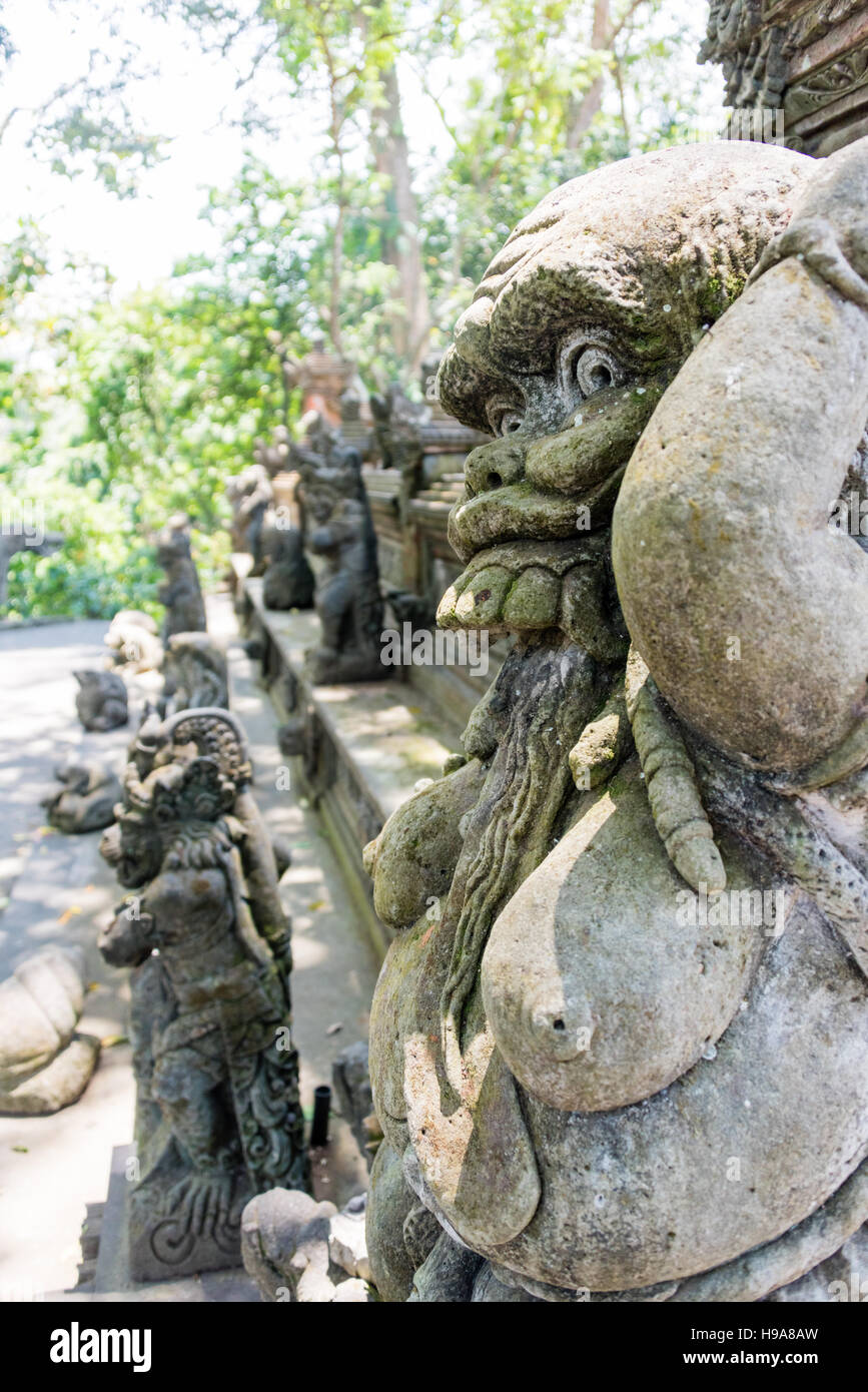 Sacred Monkey Forest Sanctuary, Ubud, Bali, Indonesia Stock Photo