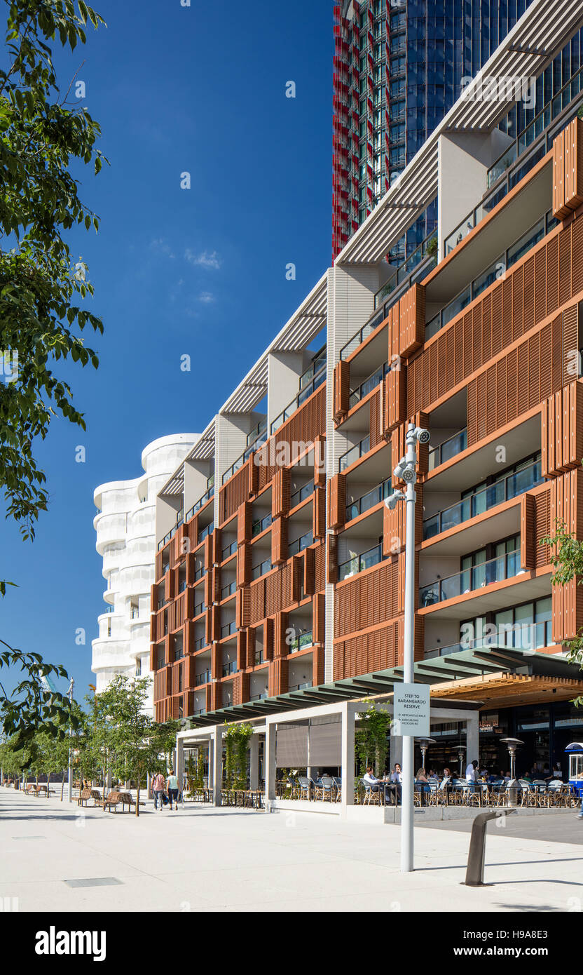 The Alexander apartments residential architecture along the foreshore