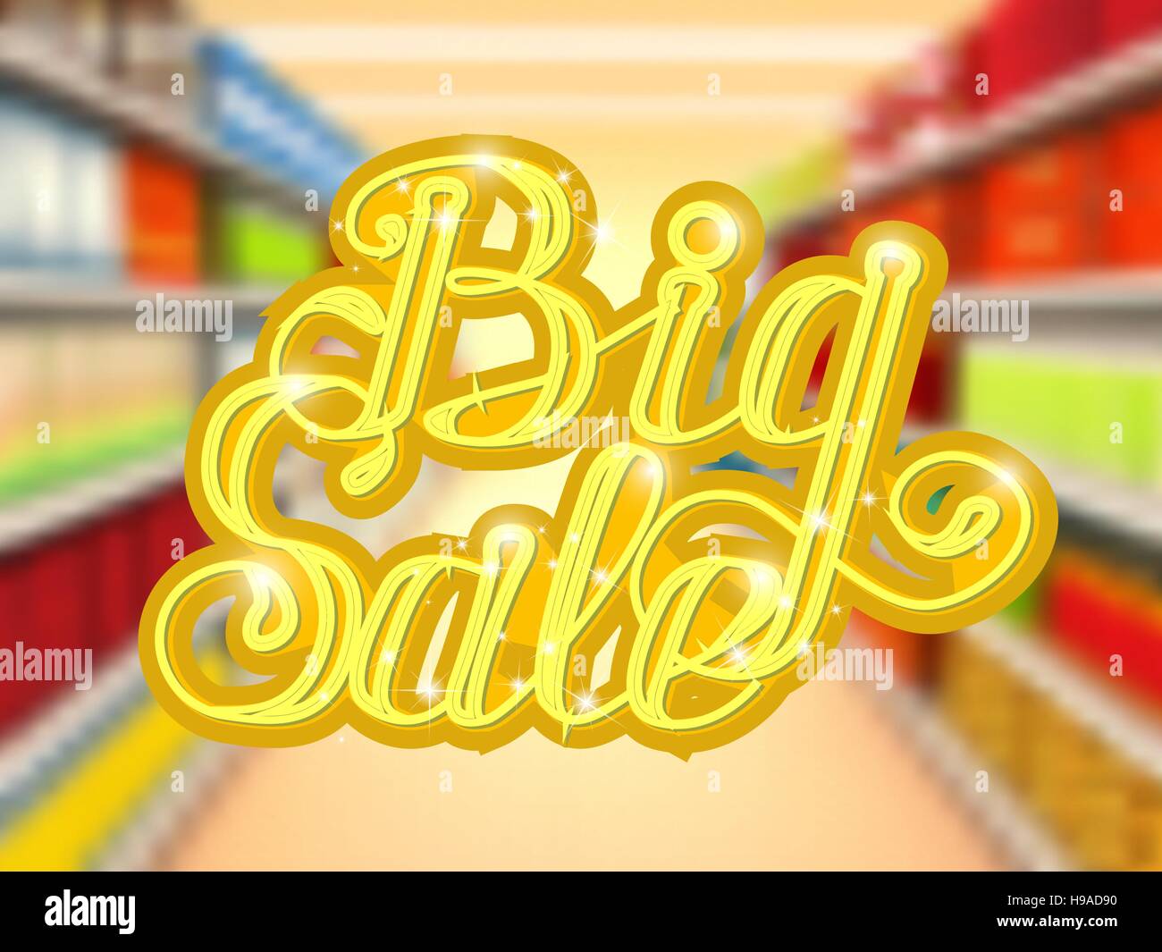 Shelves in supermarket people Stock Vector Images - Alamy