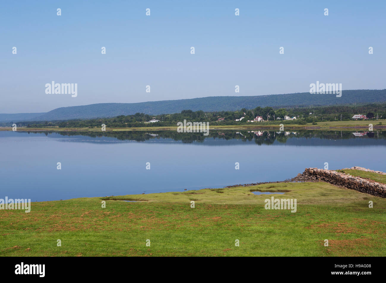 The Annapolis River in Annapolis Royal, Nova Scotia, Canada. The site