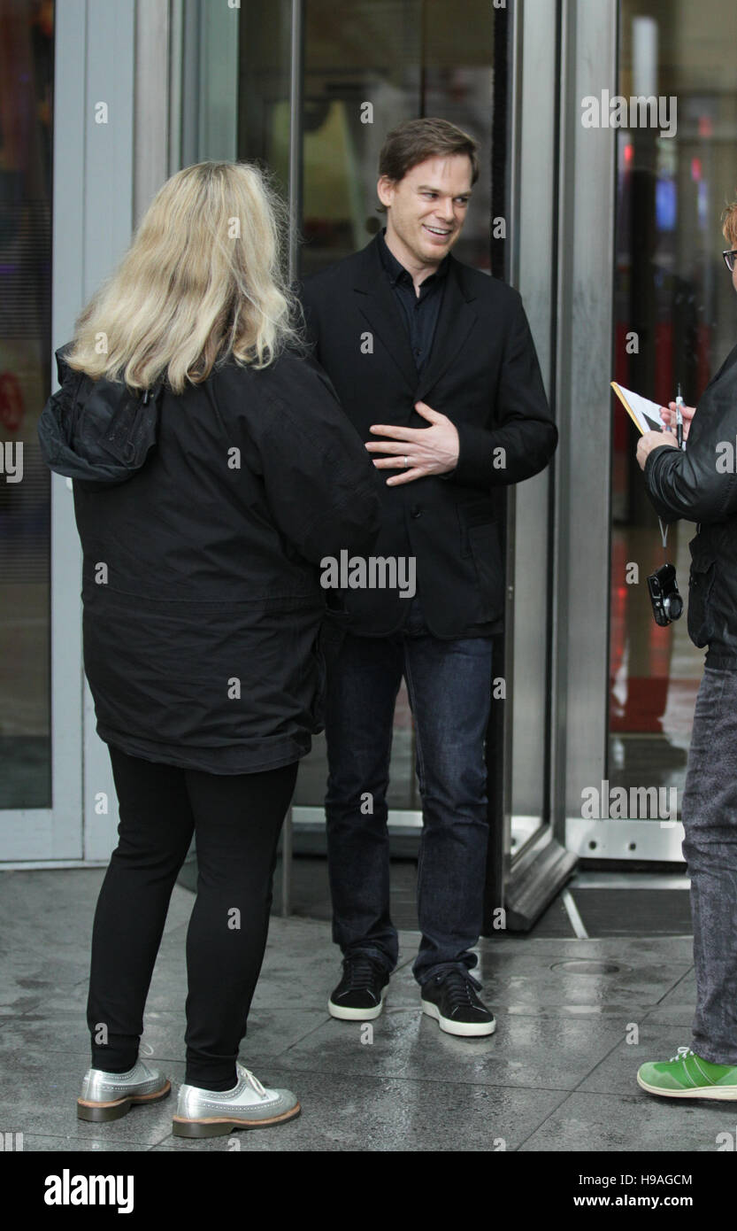 Michael C Hall seen attending the Andrew Marr show at the BBC studios, London, 16 Oct,  2016 Stock Photo