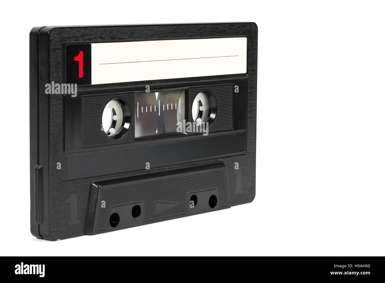 Vintage audio tape isolated on white background with clipping path Stock Photo