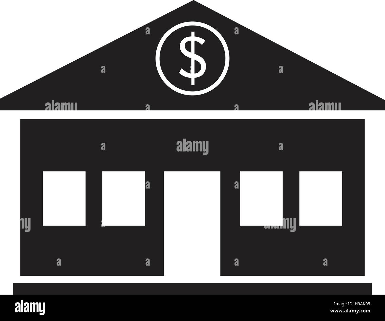 Bank exterior sign Stock Vector Images - Alamy