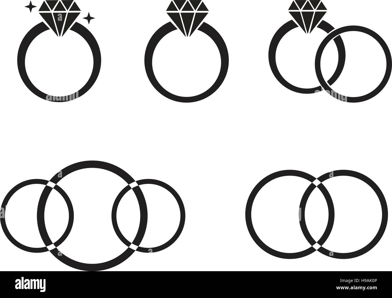 Diamond engagement ring icon Stock Vector Image & Art Alamy