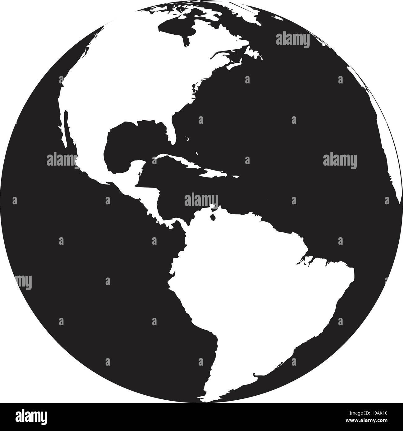 earth icon map black Stock Vector Image & Art - Alamy