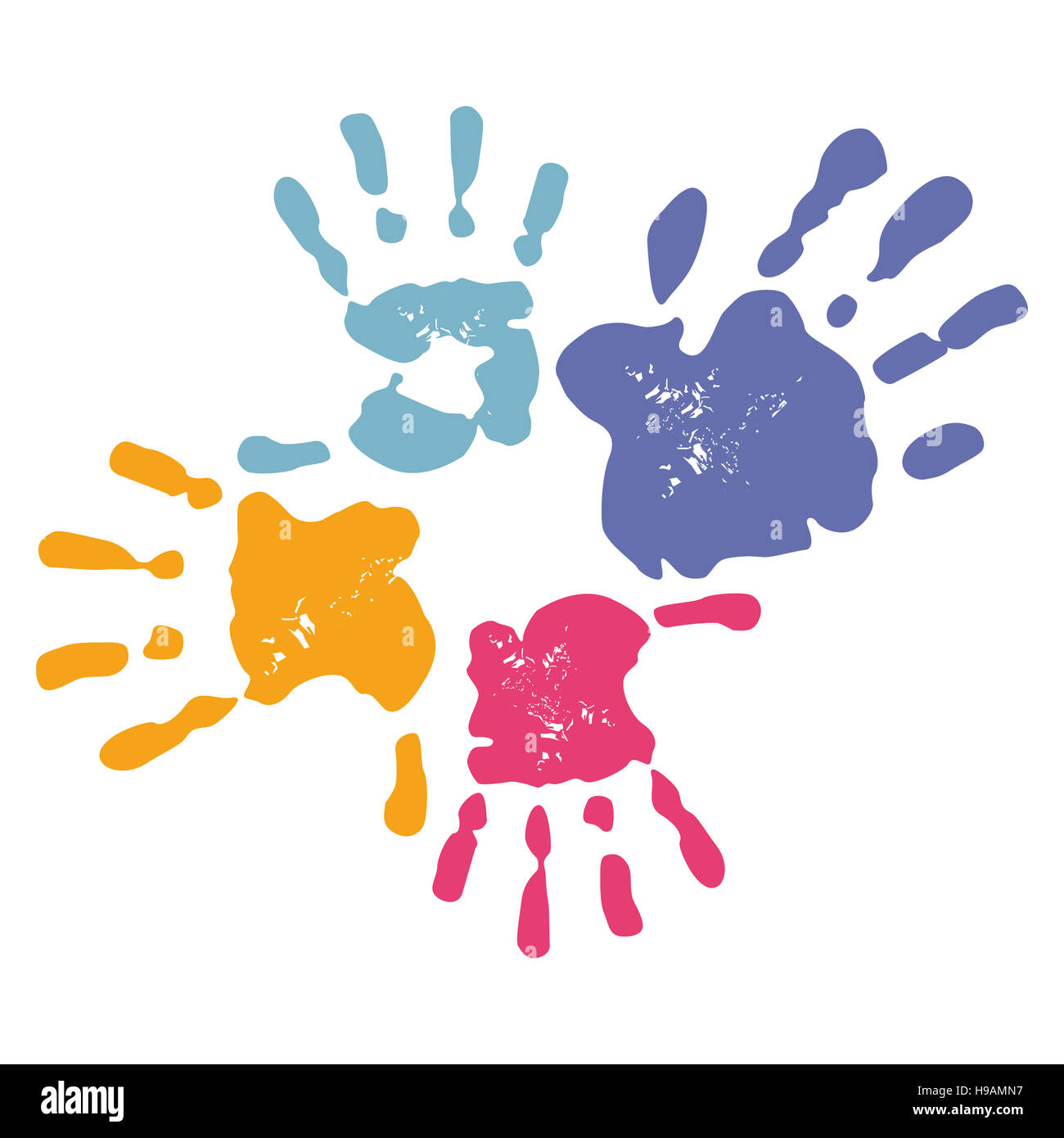 Handprint child hi-res stock photography and images - Alamy