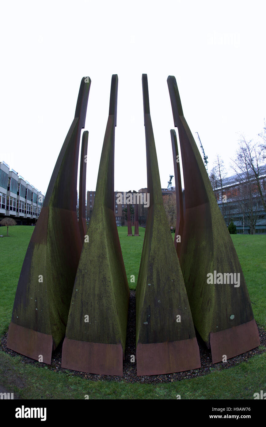 university of strathclyde modern sculpture in its grounds campus Stock Photo