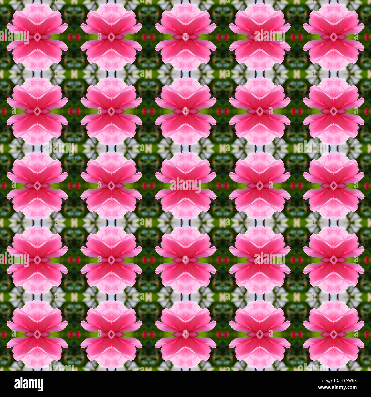 Green and pink abstract seamless pattern Stock Photo