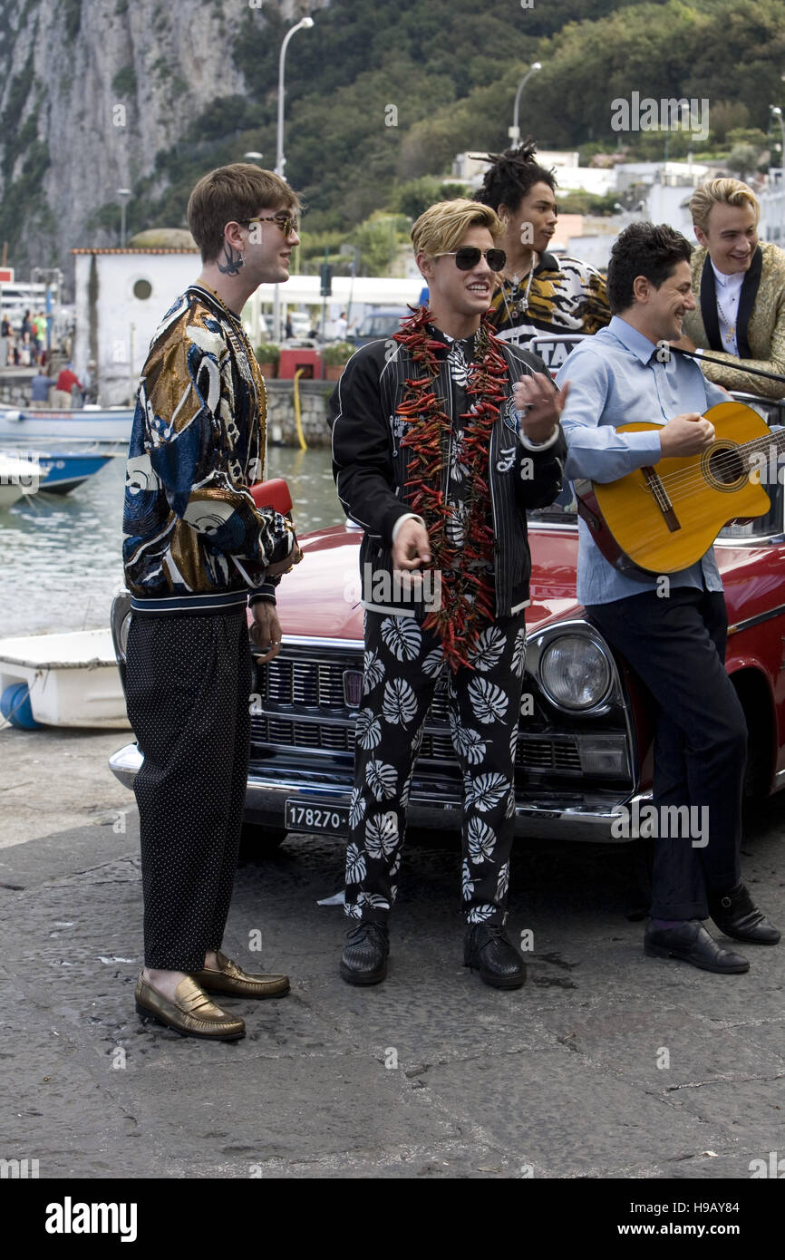 Dolce & Gabbana shoot their next advertising campaign in Capri Featuring:  Gabriel Kane, Cameron Dallas Where: Capri, Italy When: 20 Oct 2016 Credit:  IPA/WENN.com **Only available for publication in UK, USA, Germany,