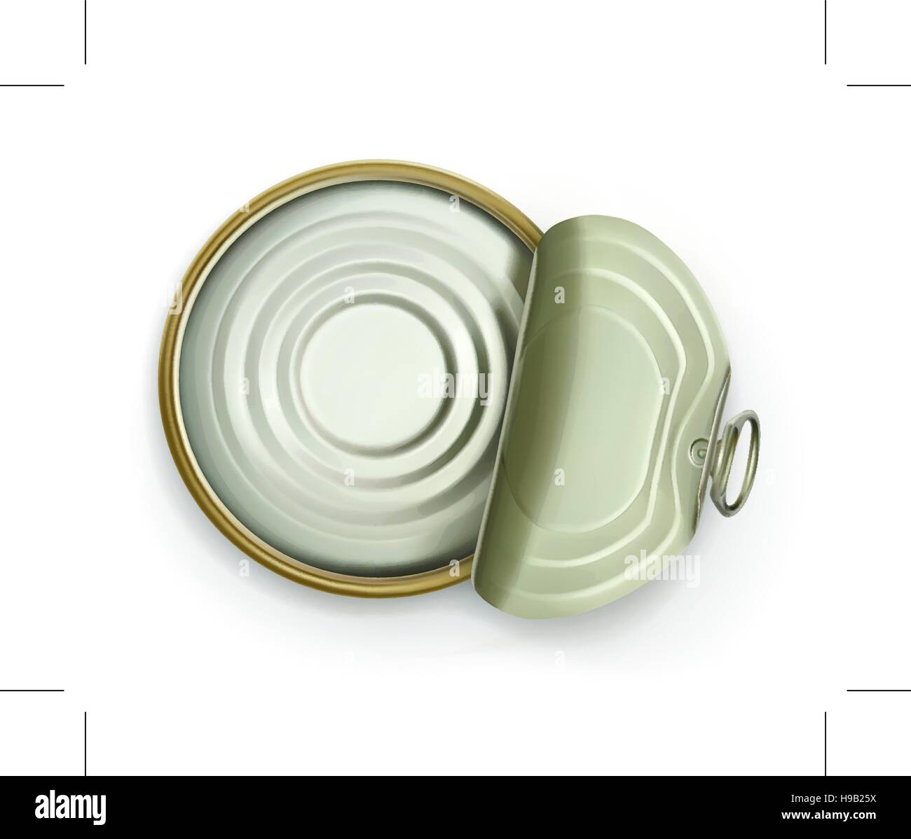 Download Open Tin Can Top View Vector Icon Stock Vector Image Art Alamy PSD Mockup Templates