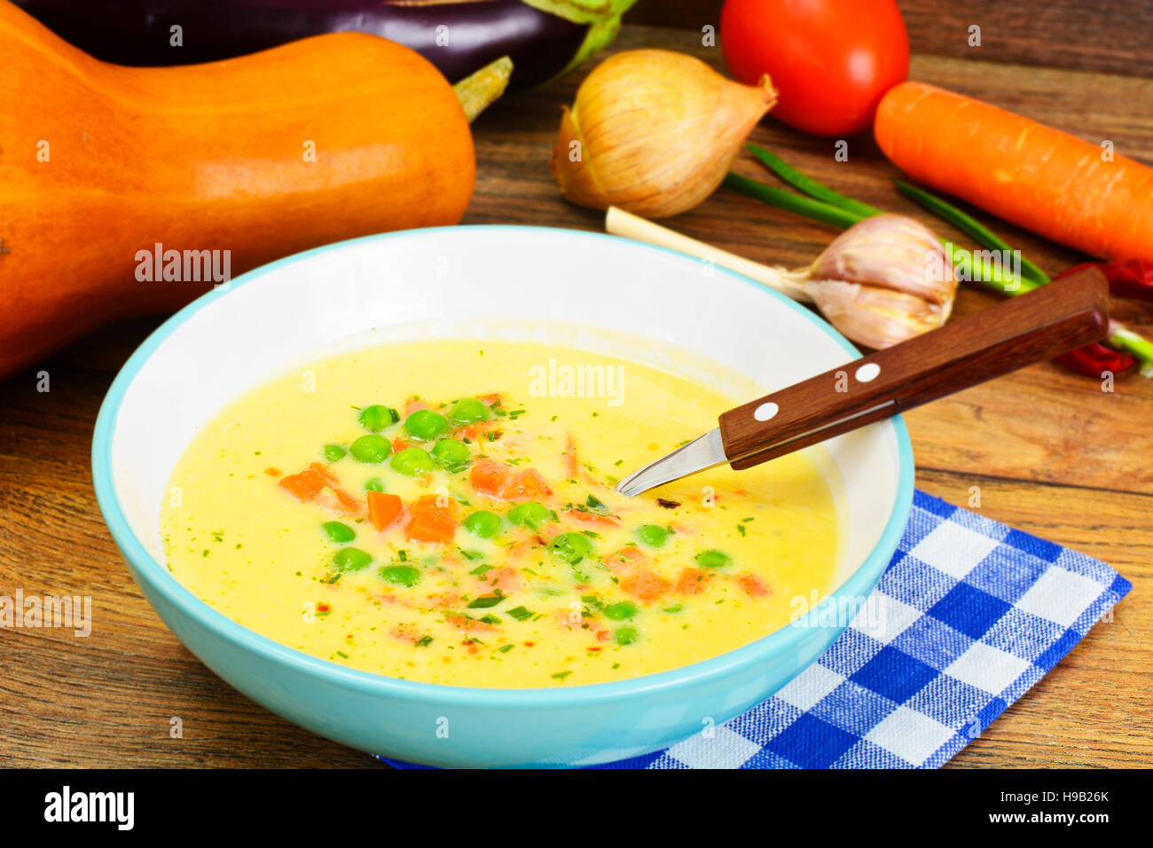 Potato Pumpkin Cream Soup Diet Food. Studio Photo Stock Photo Alamy