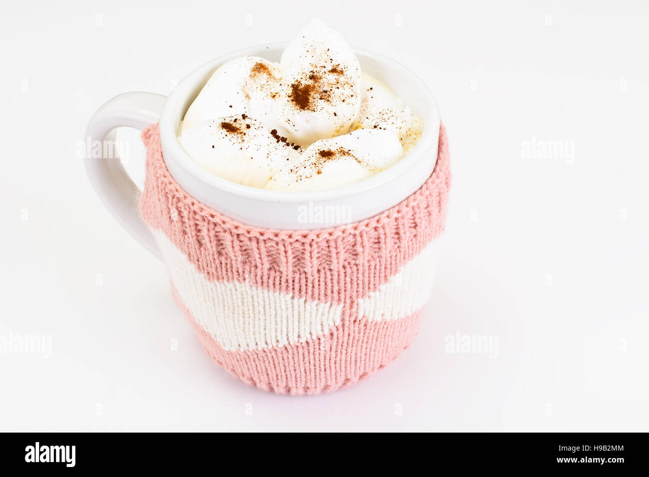 Big Cup of Coffee with Cream Studio Photo Stock Photo Alamy