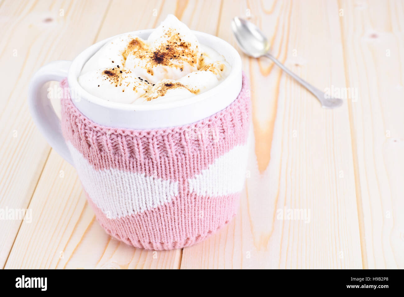 Big Cup of Coffee with Cream Studio Photo Stock Photo Alamy