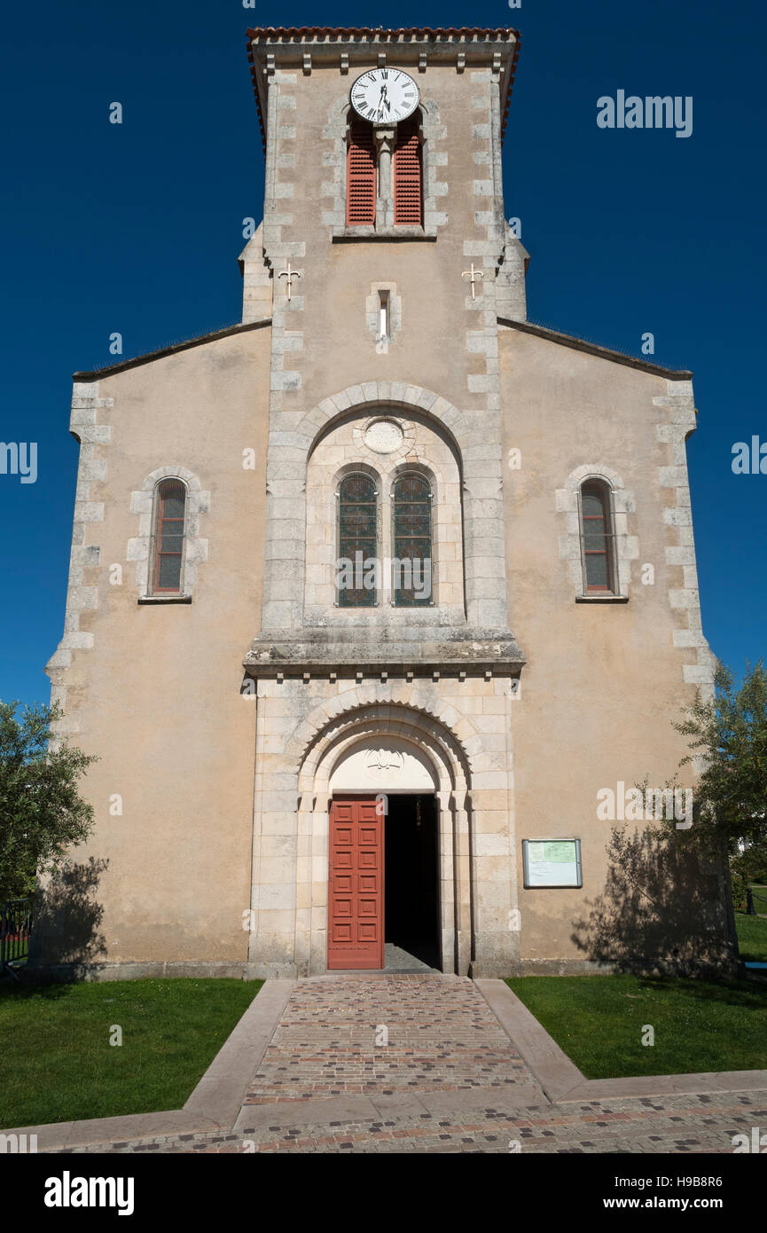 Church Notre Dame de Lumière, La Tranche sur Mer, Vandee, France Stock Photo