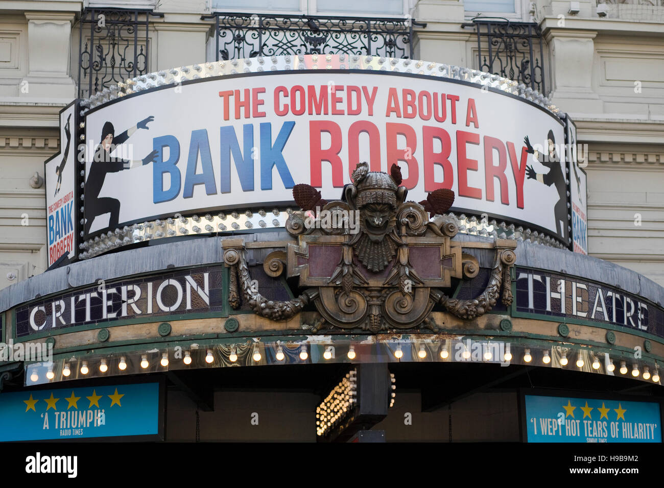 The Comedy About A Bank Robbery - Criterion Theatre, London Stock Photo