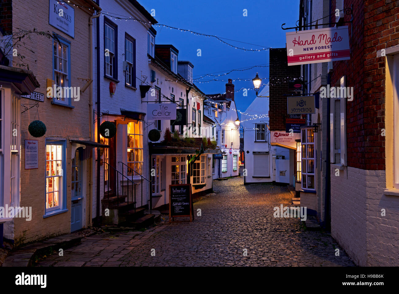 Quay Street, Lymington, Hampshire, England UK Stock Photo Alamy