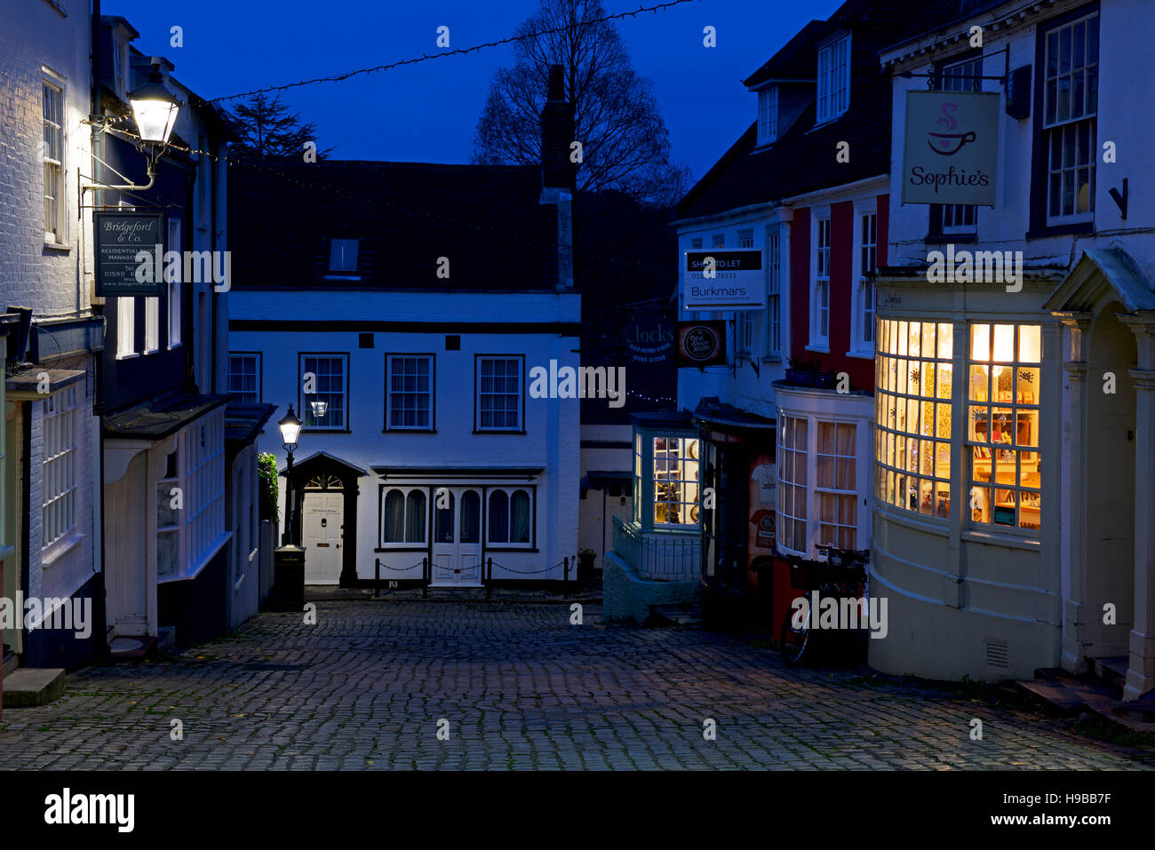 Quay Hill, Lymington, Hampshire, England UK Stock Photo Alamy