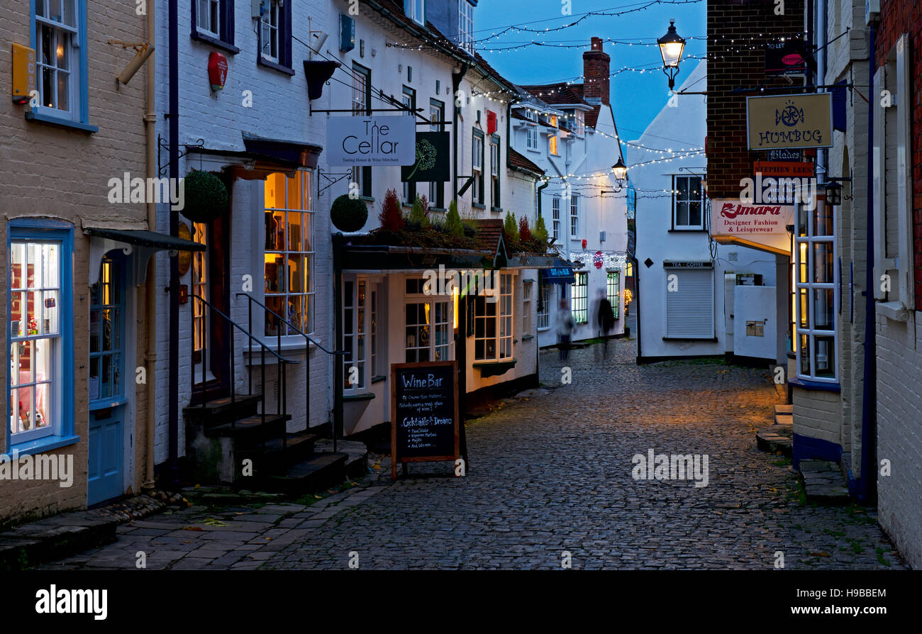 Quay Street, Lymington, Hampshire, England UK Stock Photo