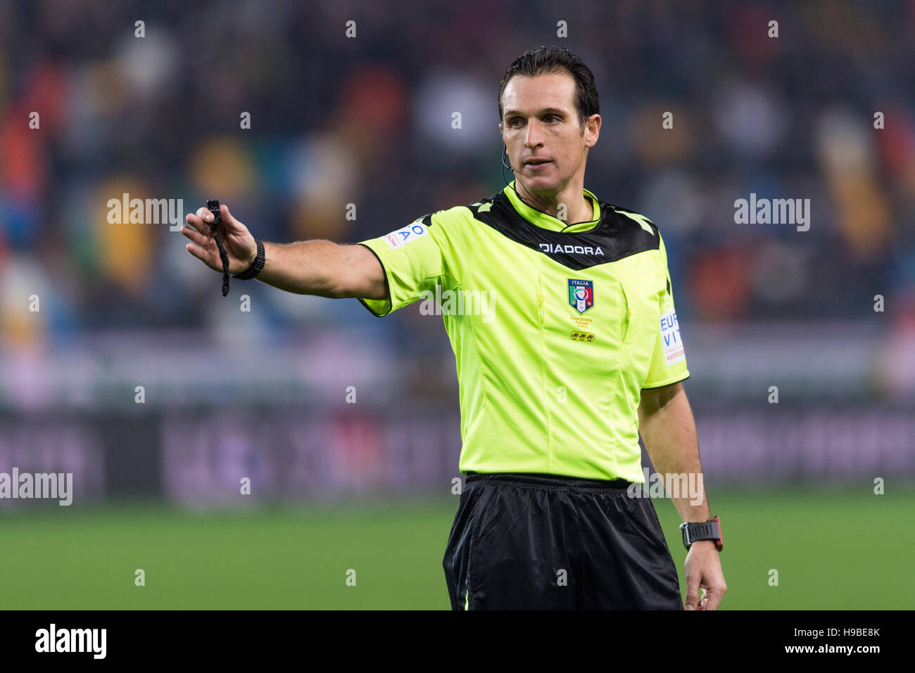 Udine, Italy. 19th Nov, 2016. Luca Banti (Referee) Football/Soccer
