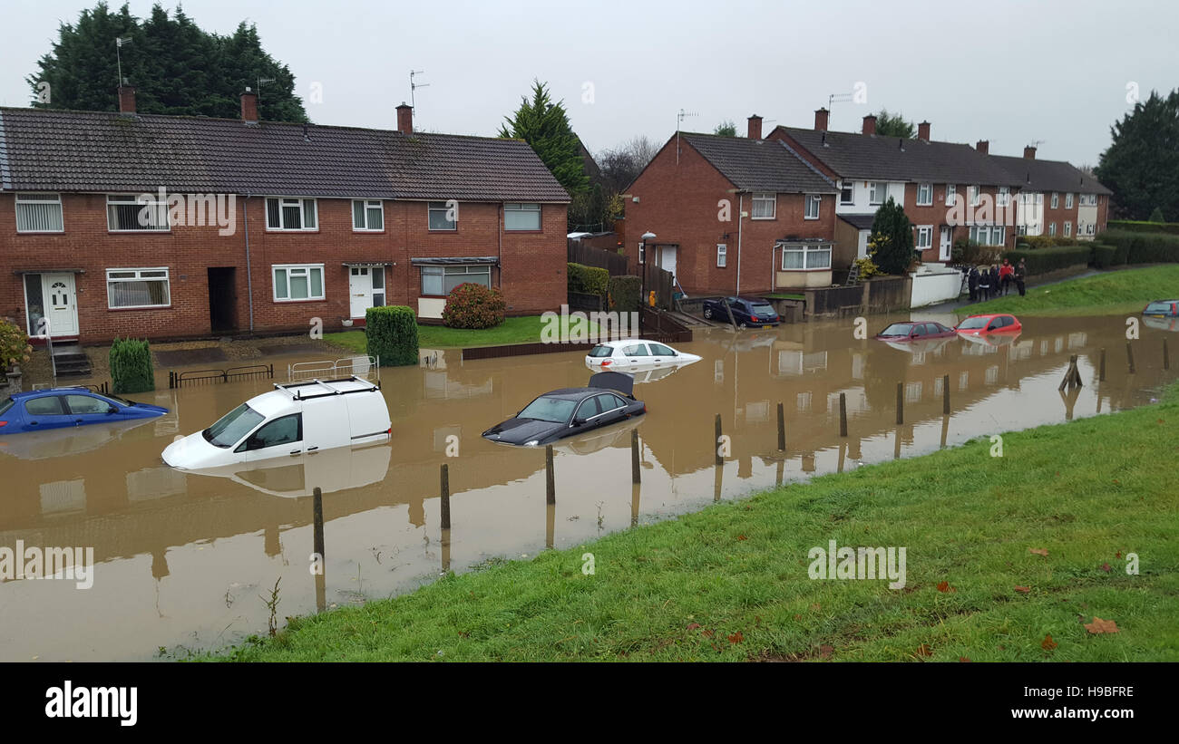 Flash Floods Whitchurch Bristol in the UK Stock Photo
