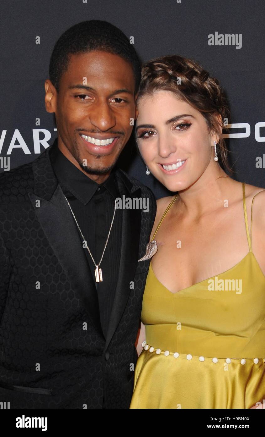 New York, NY, USA. 21st Nov, 2016. Jon Batiste, Suleika Jaouad at arrivals for Gabrielle's Angel Foundation for Cancer Research Angel Ball 2016, Cipriani Wall Street, New York, NY. November 21, 2016. Credit:  Kristin Callahan/Everett Collection/Alamy Live News Stock Photo