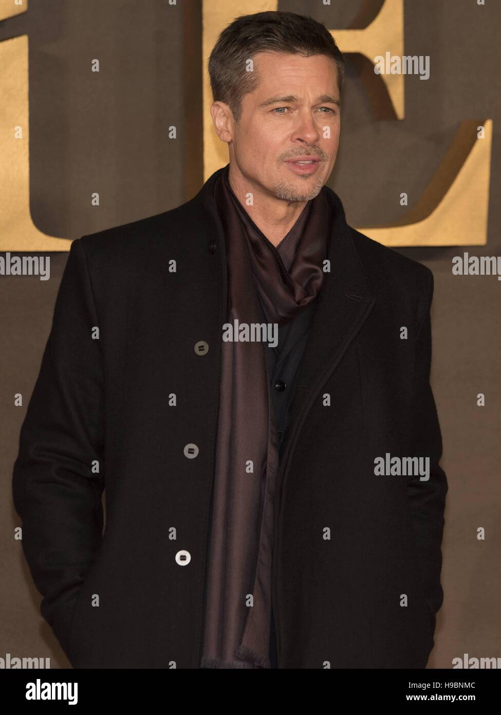 London, Grossbritannien. 21st Nov, 2016. Brad Pitt attends the UK Premiere of 'Allied' at Leicester Square in London, England  Credit:  dpa/Alamy Live News Stock Photo