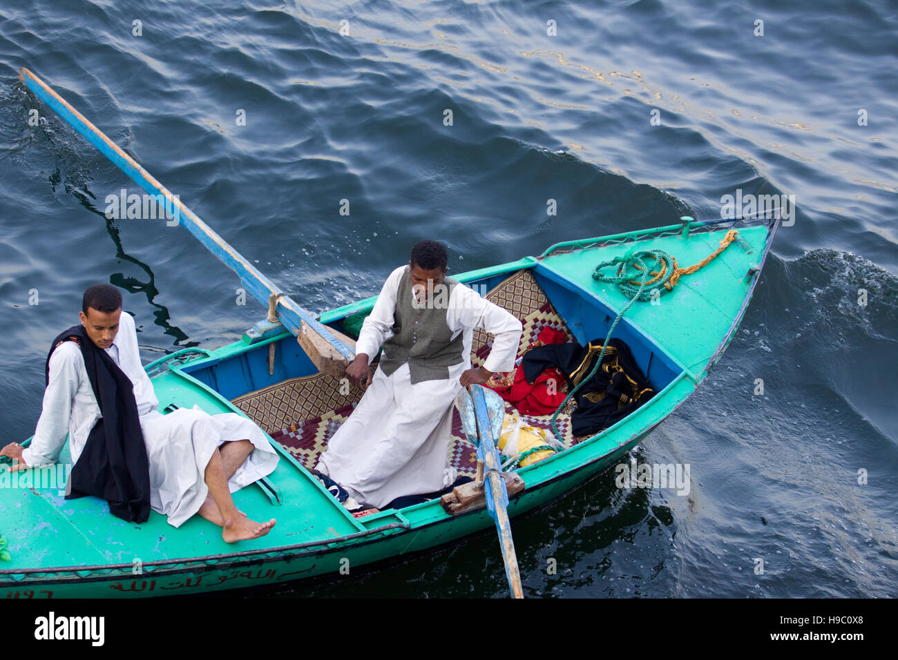 people in aswan egypt during everyday life Stock Photo - Alamy