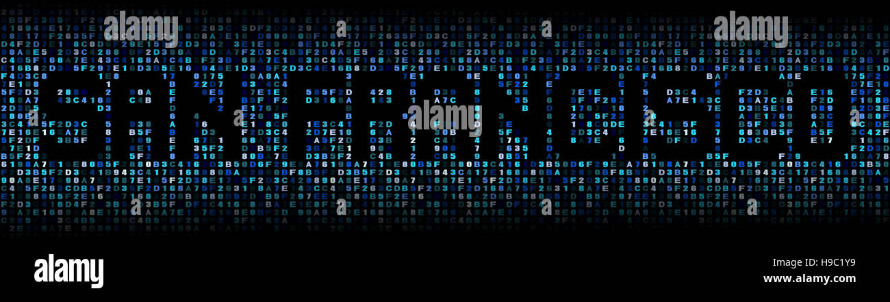 San Francisco text on hex code illustration Stock Photo - Alamy