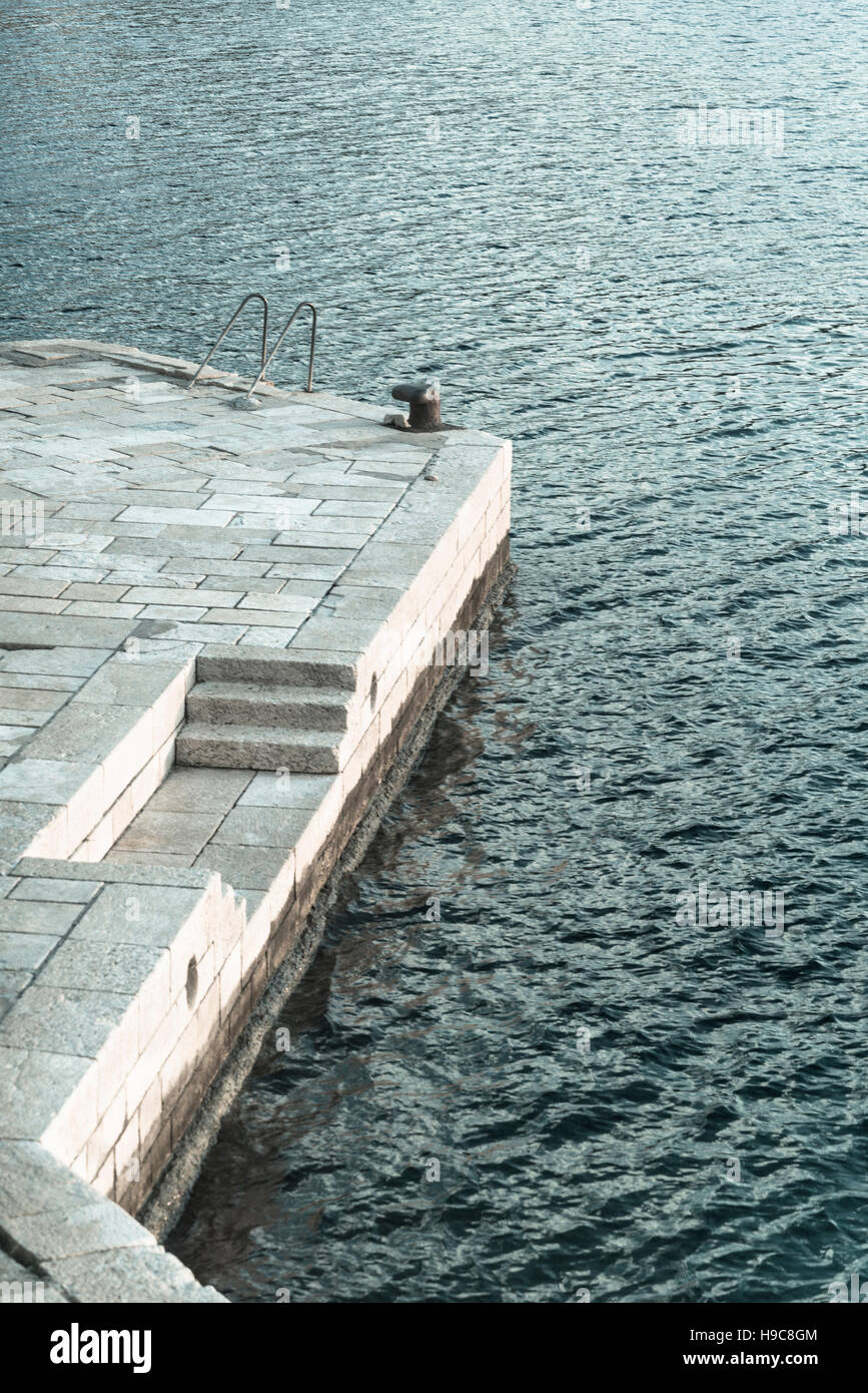 Concrete quay, Croatia Stock Photo Alamy