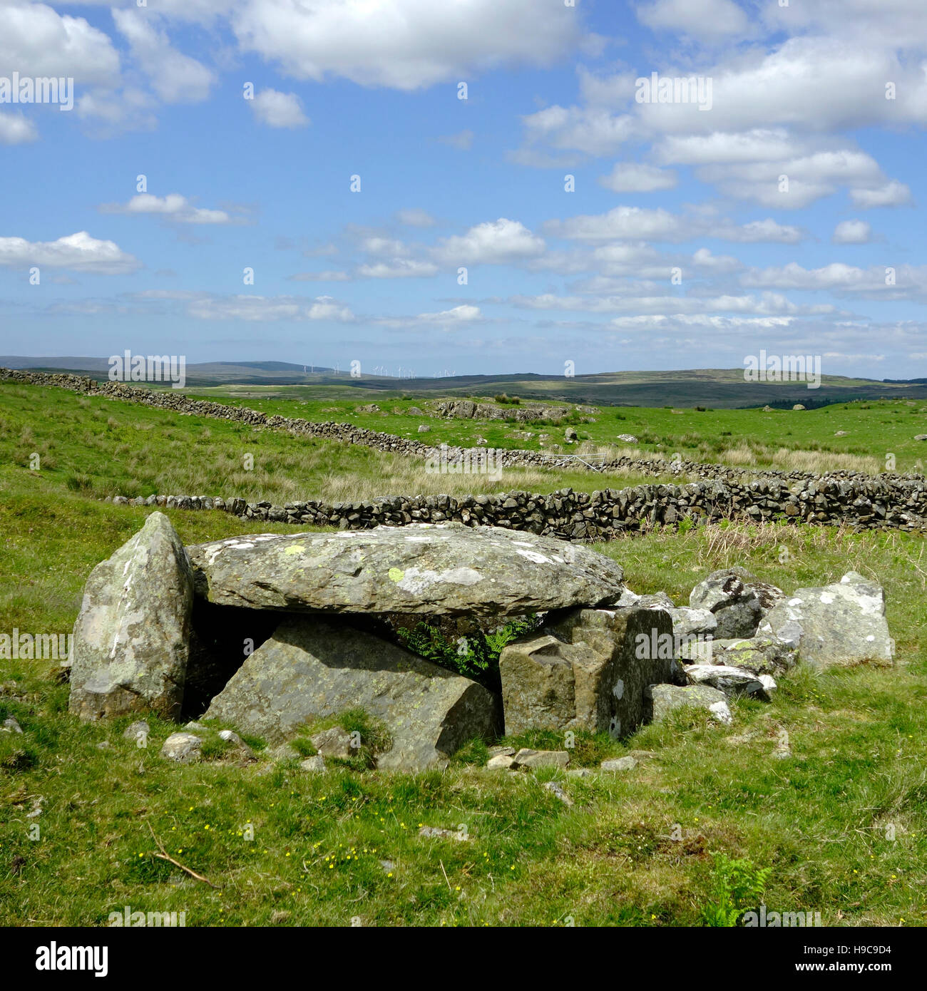 Kilhern Neolithic Chambered Cairn, Dumfries and Galloway, Scotland, UK Stock Photo
