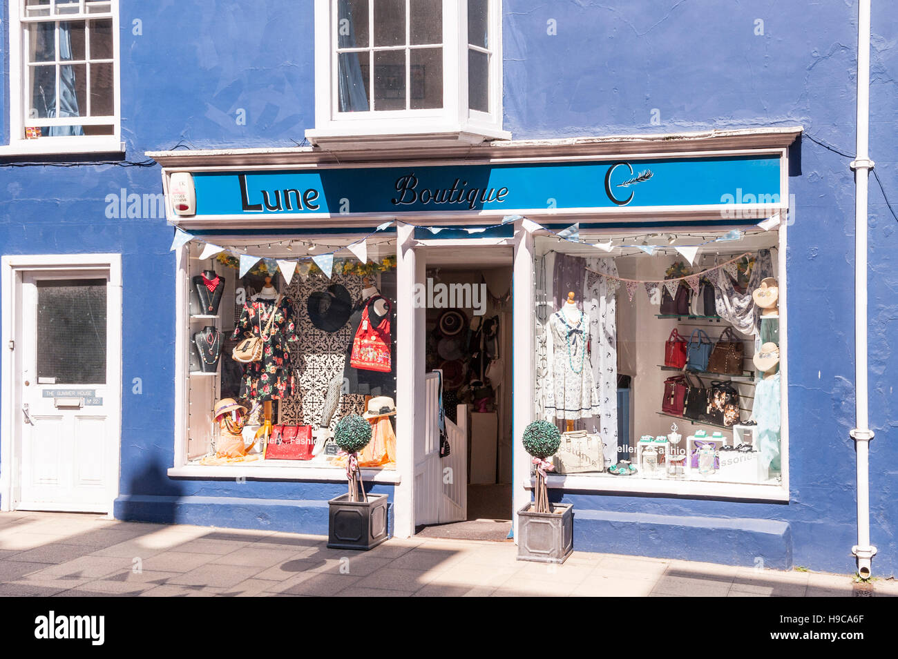 The Lune Boutique shop store in Cromer , Norfolk , England , Britain , Uk Stock Photo
