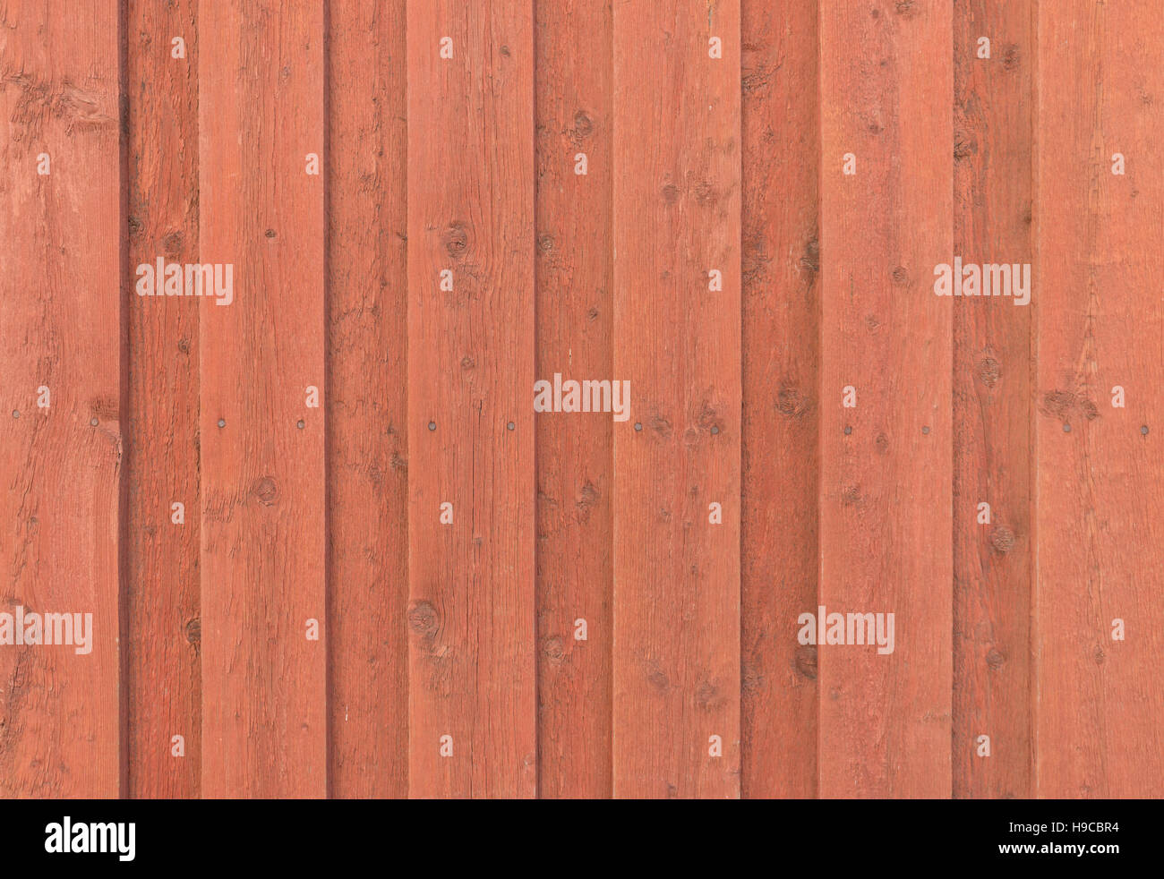 Scandinavian wood texture in Falun-red - texture - background (historic old town of Porvoo, Finland) Stock Photo