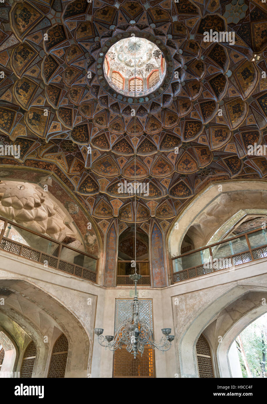 Chehel sotoun forty columns palace ceiling, Isfahan province, Isfahan ...