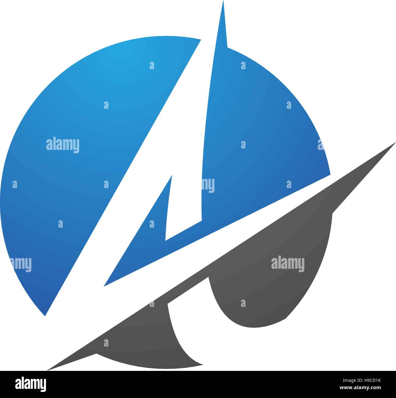 A Letter Logo Business Template Vector icon Stock Vector Image & Art ...