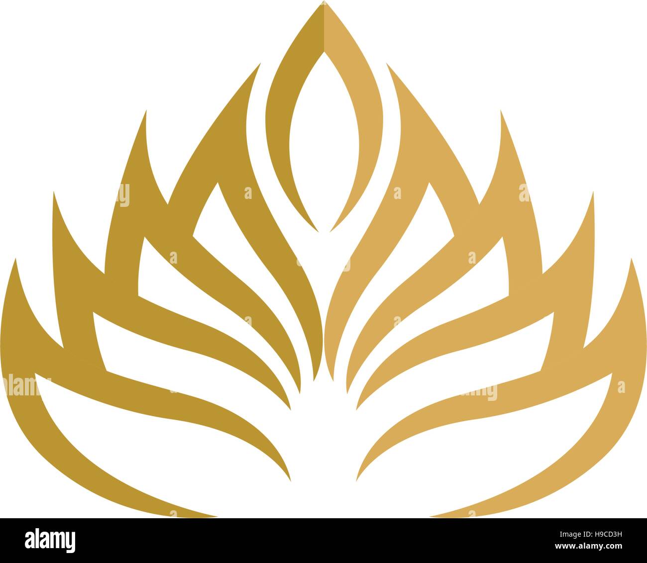 Stylized lotus flower icon vector background Stock Vector Image & Art ...