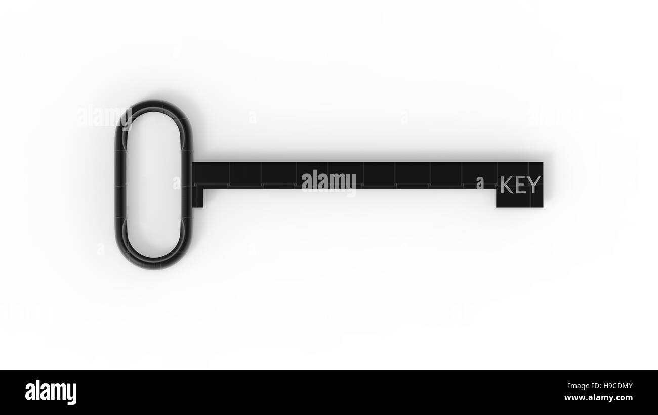 The 3d rendering old key isolated on white background Stock Photo - Alamy