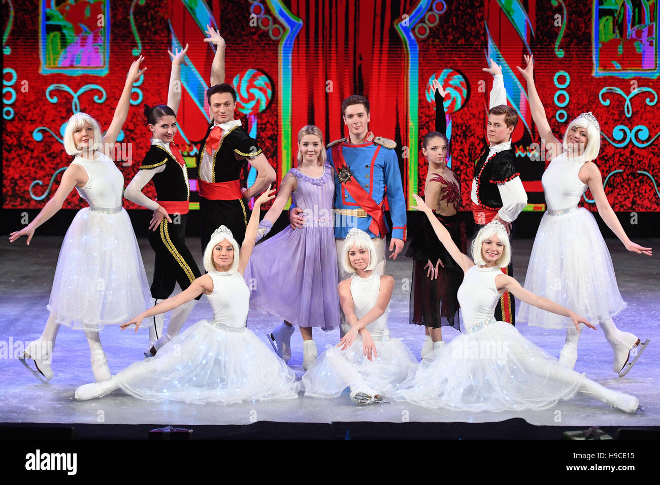 The cast of The Imperial Ice Stars' production of The Nutcracker on Ice