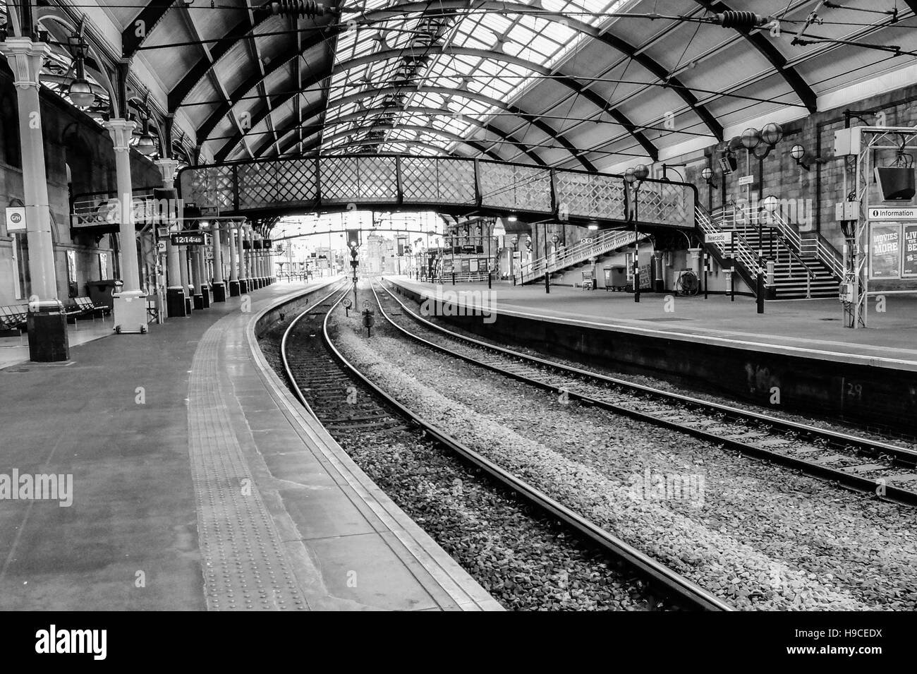 Newcastle Train Station, England, Uk Stock Photo - Alamy