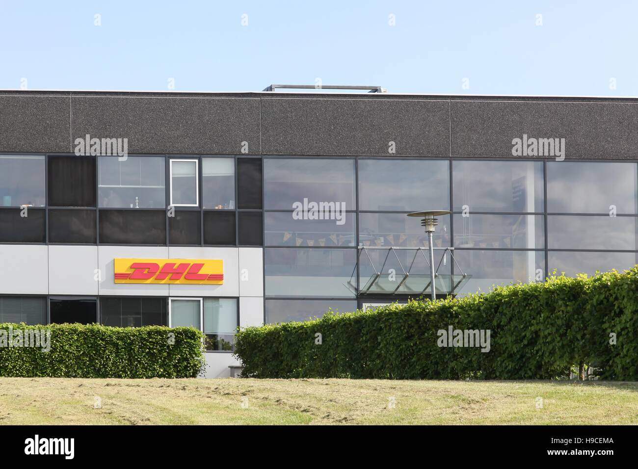 DHL building and office Stock Photo