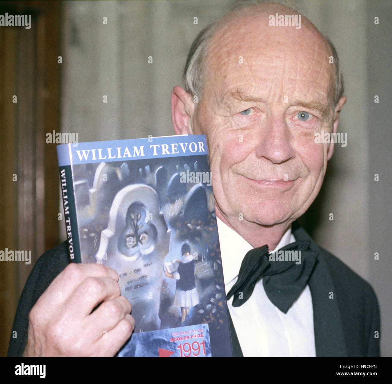 William Trevor at the Booker Prize for Fiction ceremony. Stock Photo