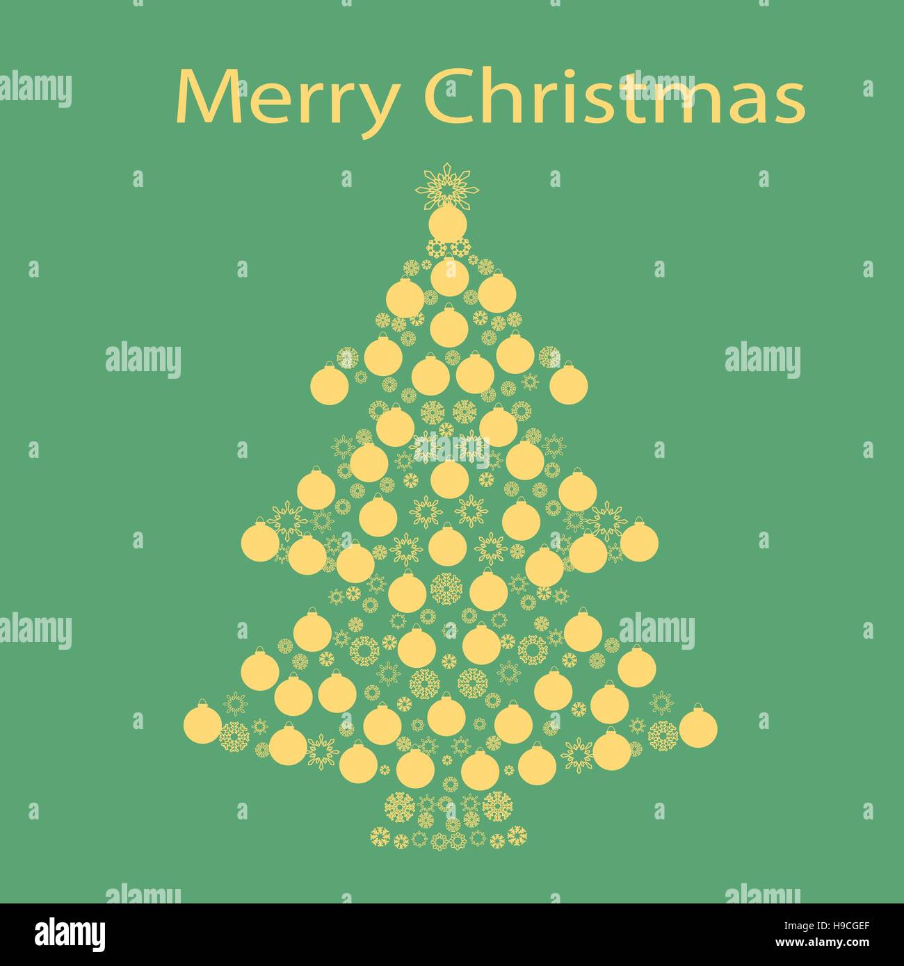 Christmas tree ball card background Stock Vector Image & Art - Alamy