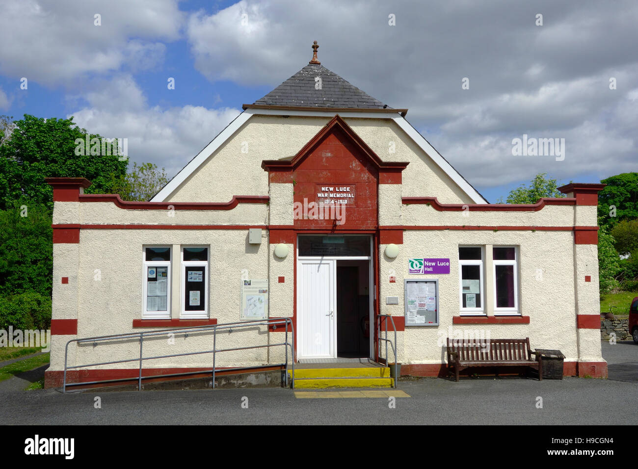 New Luce Village Hall, Wigtownshire, Dumfries and Galloway, Scotland, UK Stock Photo