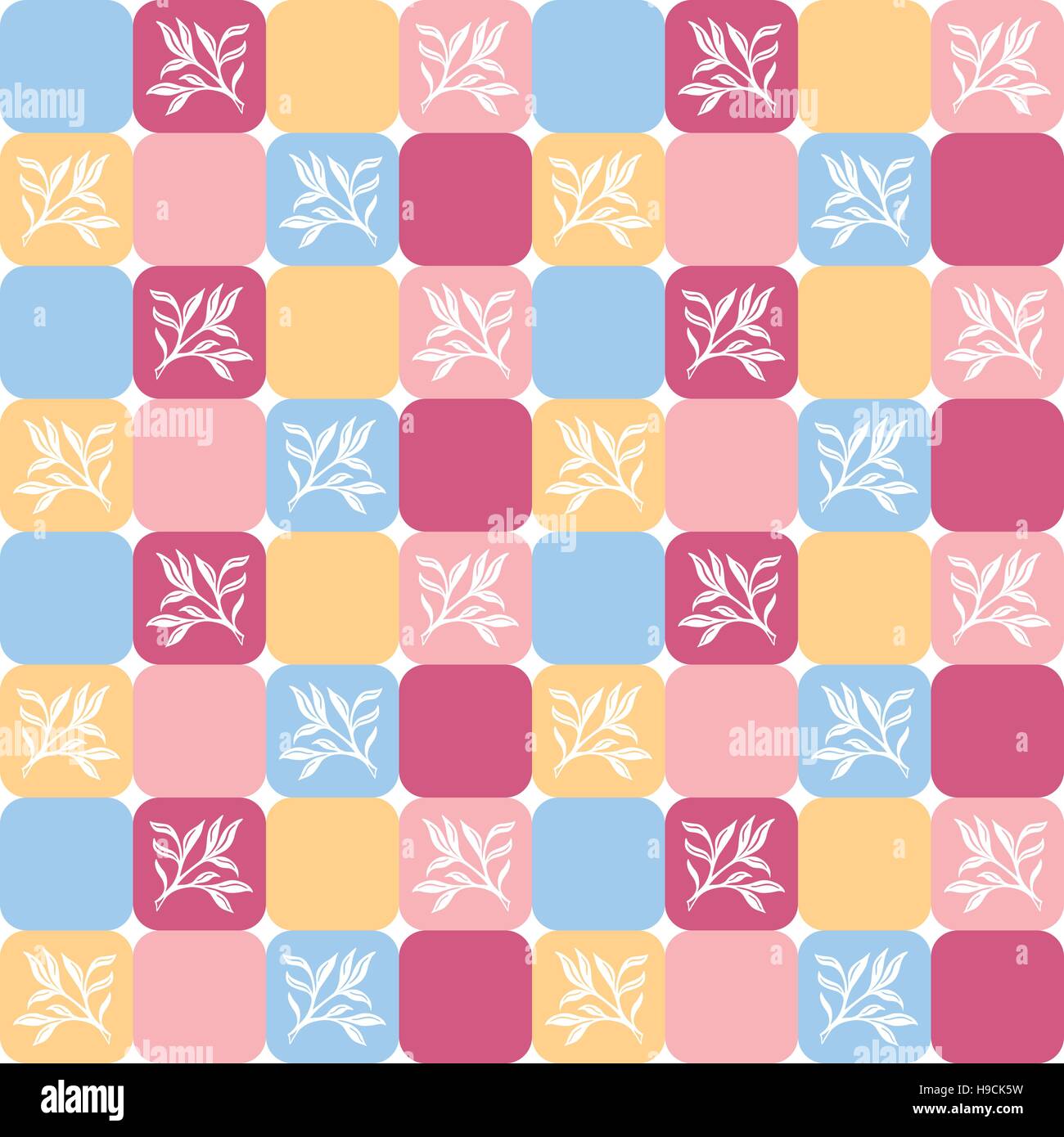 Floral background tiles hi-res stock photography and images - Alamy