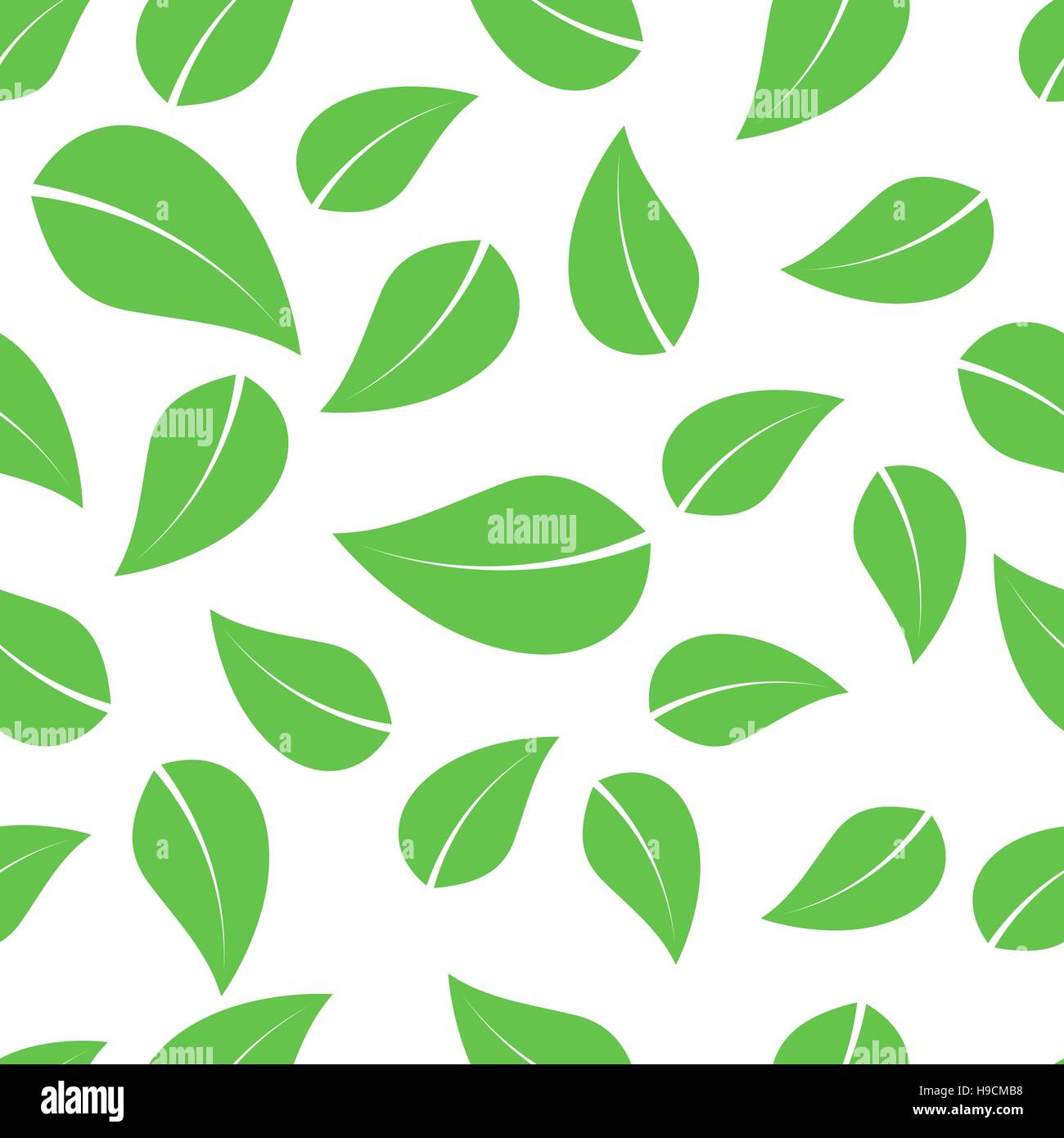 green seamless leaves Stock Vector Image & Art - Alamy