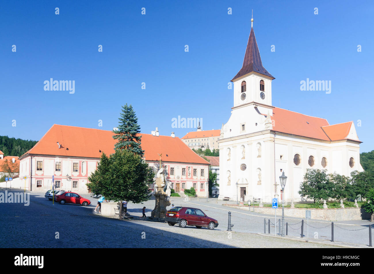 Namest nad Oslavou (Namiest an der Oslau): marketplace, , Vysocina, Region Hochland, Czech Stock Photo