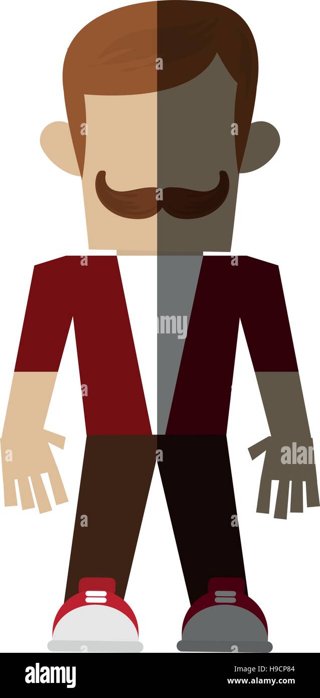 Isolated hipster man design Stock Vector Image & Art - Alamy