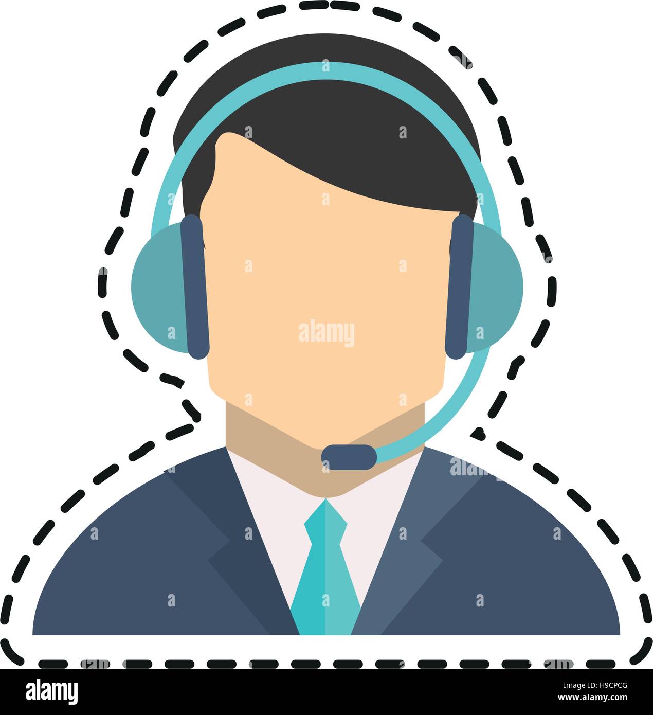 Operator User Drawing Isolated operator man design Stock Vector Image & Art - Alamy